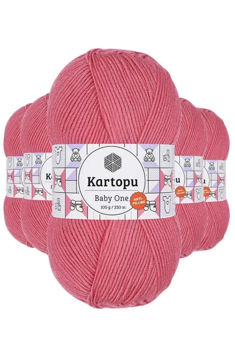 Baby One Tüylenmeyen El Örgü İpi – Şeker Pembe K244 (5'li Paket) | Anti-Pilling Akrilik Baby One Tüylenmeyen El Örgü İpi – Şeker Pembe K244 (5'li Paket) | Anti-Pilling Akrilik