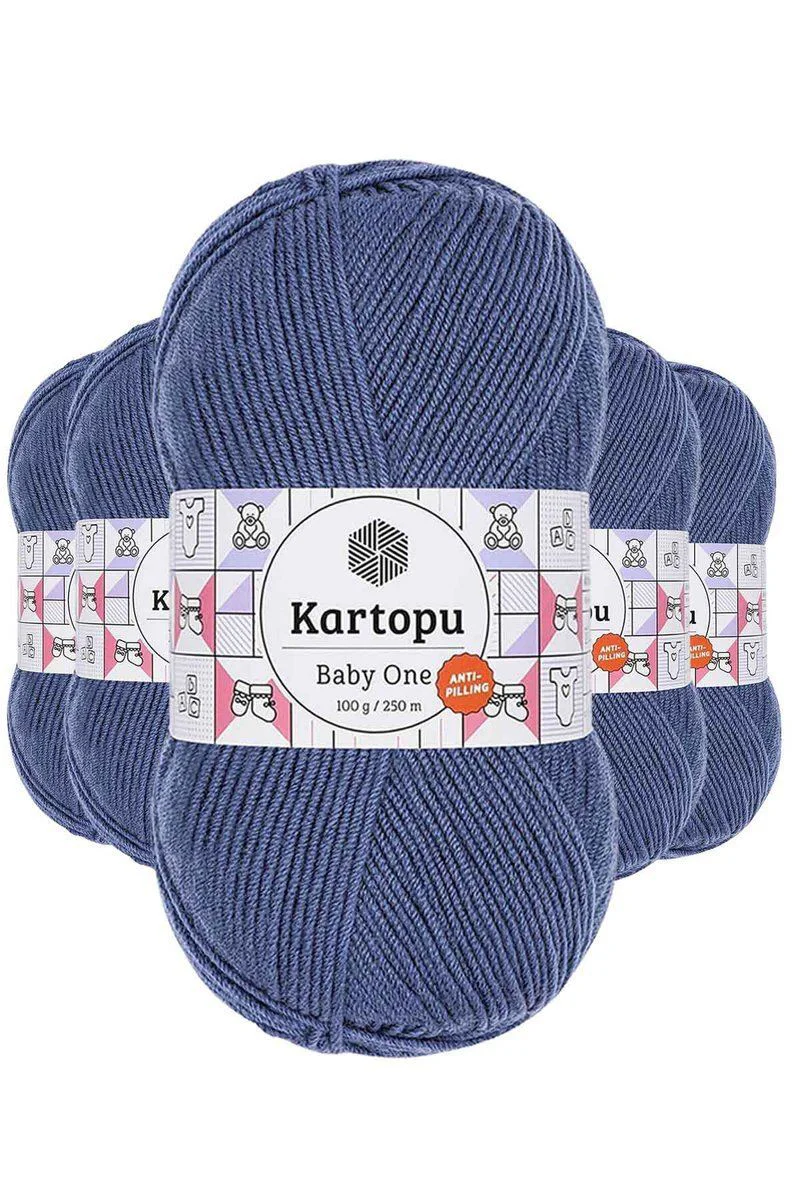 Baby One Tüylenmeyen El Örgü İpi – 5'li Koyu Mavi Set, Bebek Örgü İpi Fiyatı, Yorumları ve Özellikleri