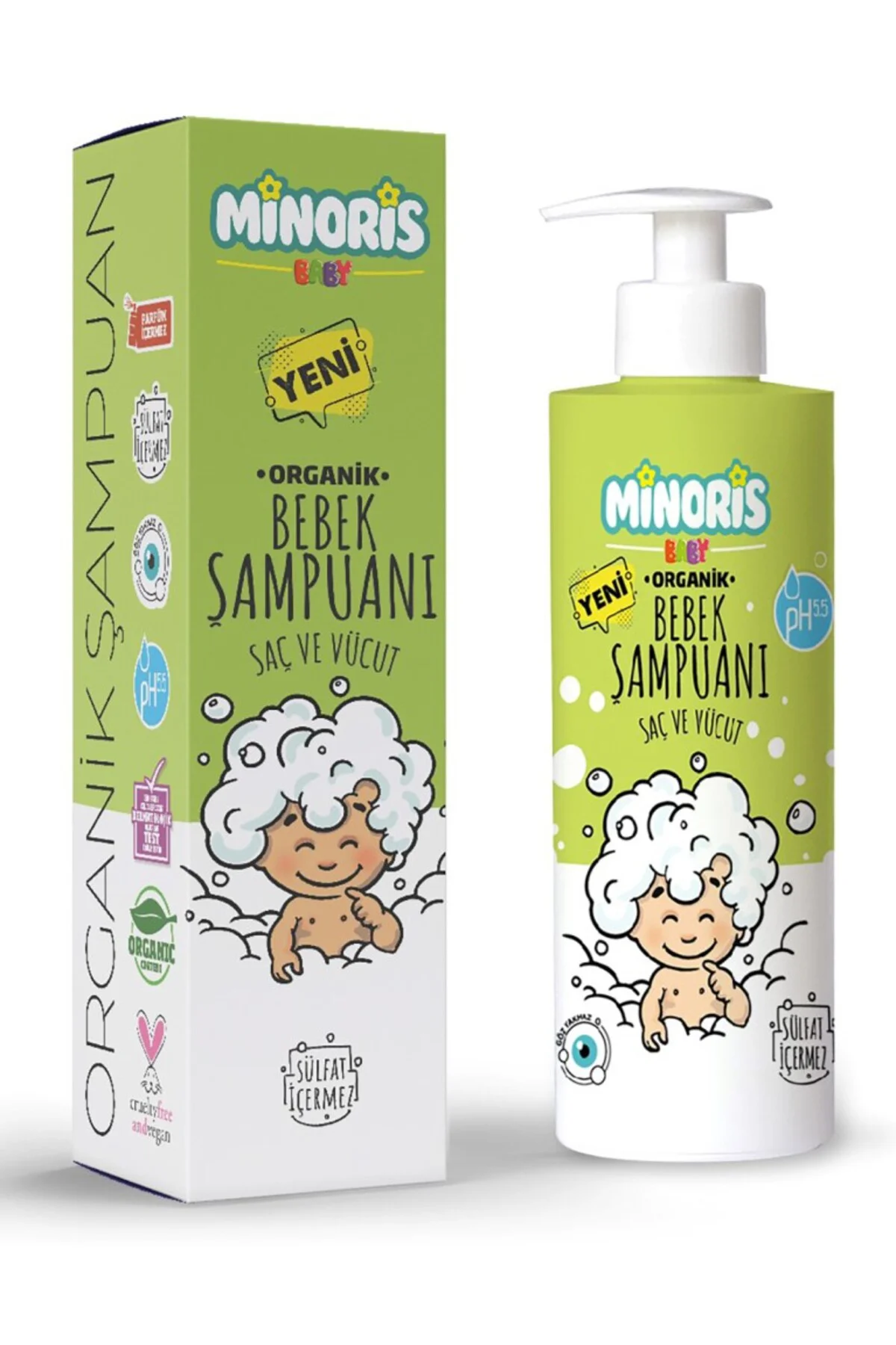Baby Organik Bebek Saç ve Vücut Şampuanı 400 ml