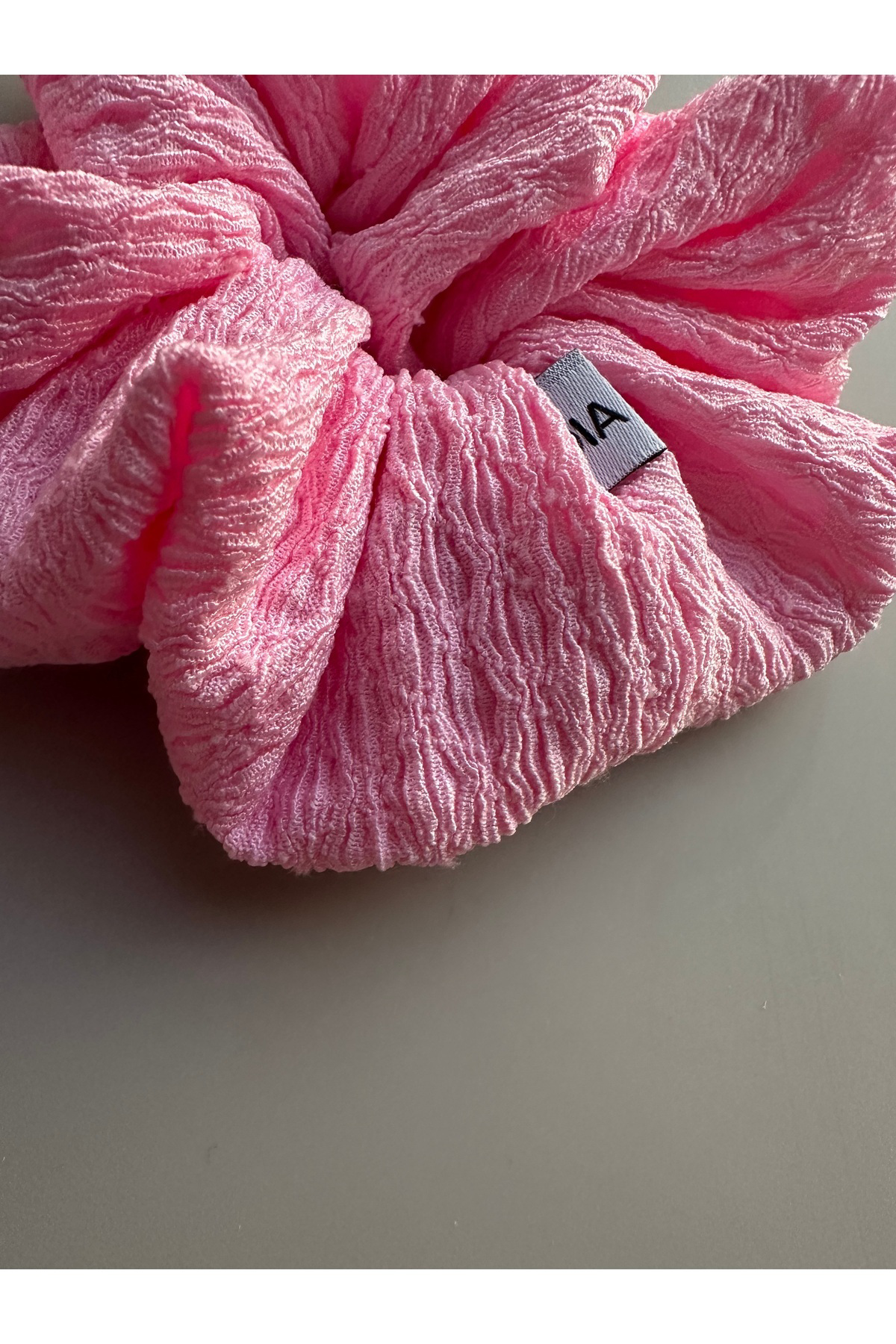 Baby Pink Pembe Set Scrunchie Lastik Toka