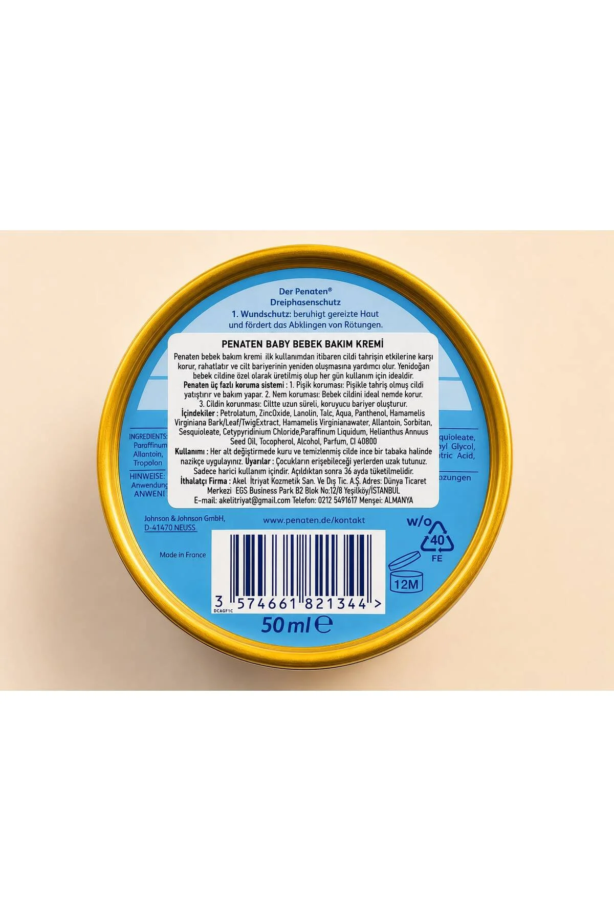 Baby Pişik Kremi 50 Ml 2 Adet Pnt-4083 - Görsel 2