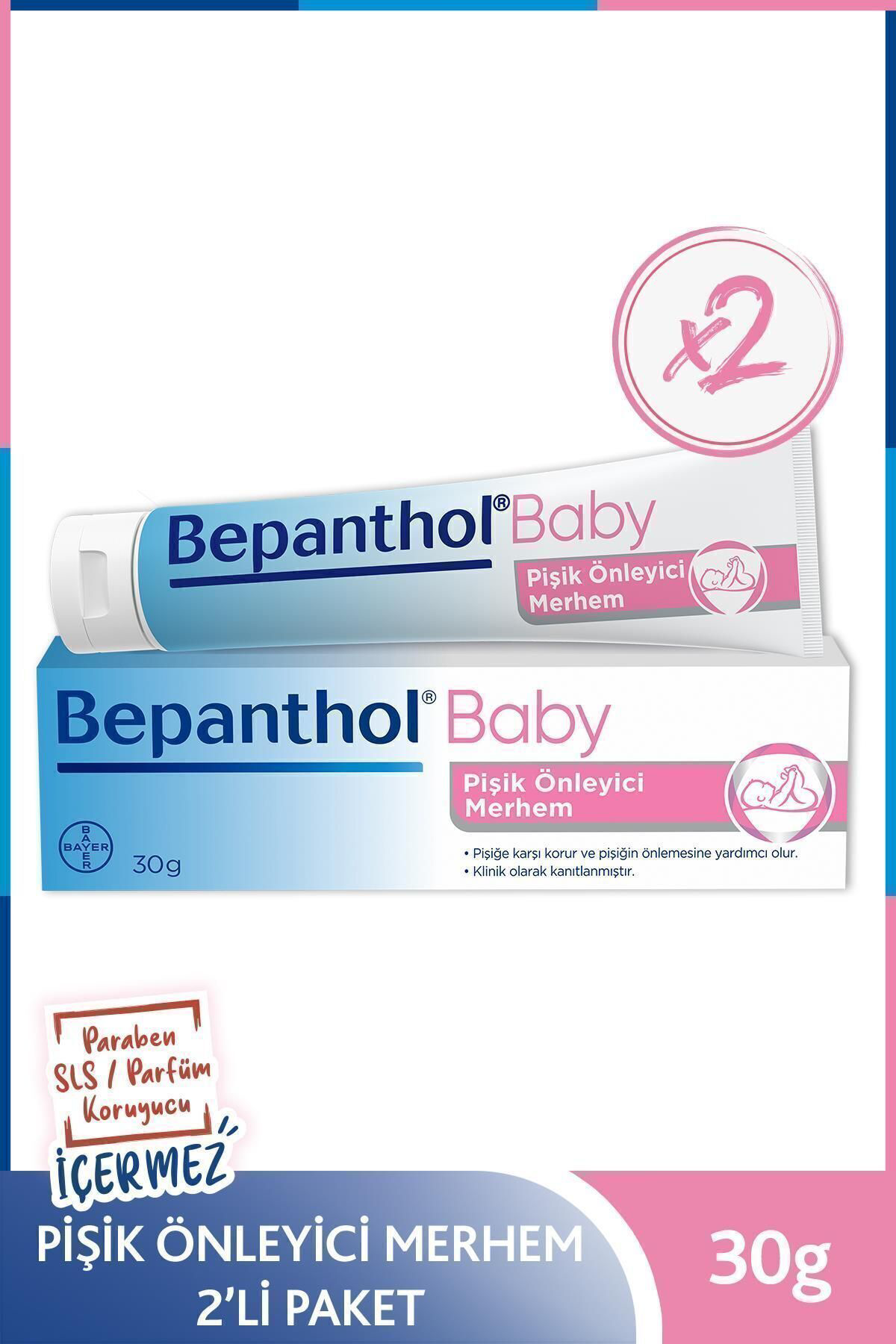 Bepanthol Baby Pişik Önleyici Merhem 30 Gr 2Li Paket