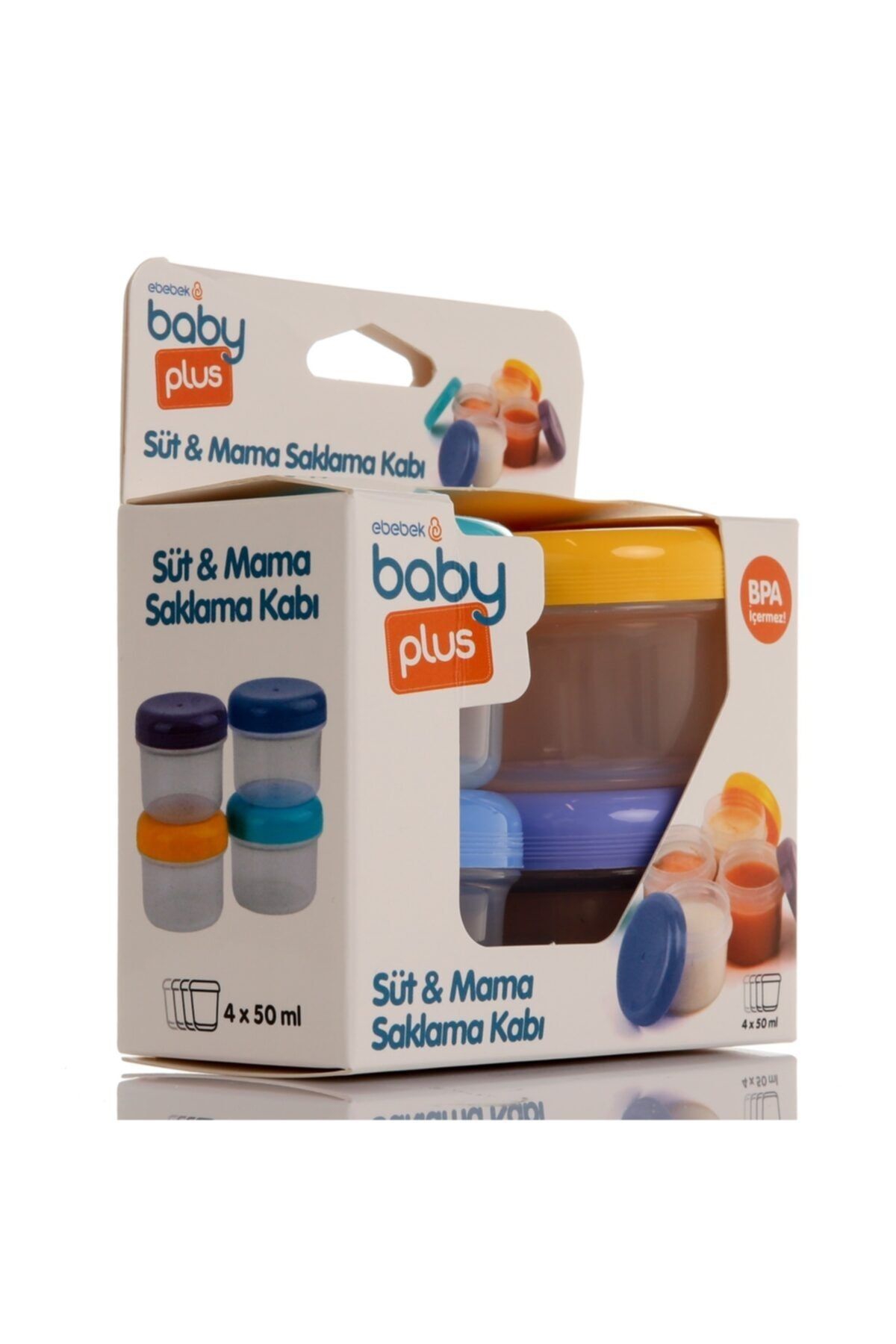 Baby Plus Süt Ve Mama Saklama Kabı 4lü