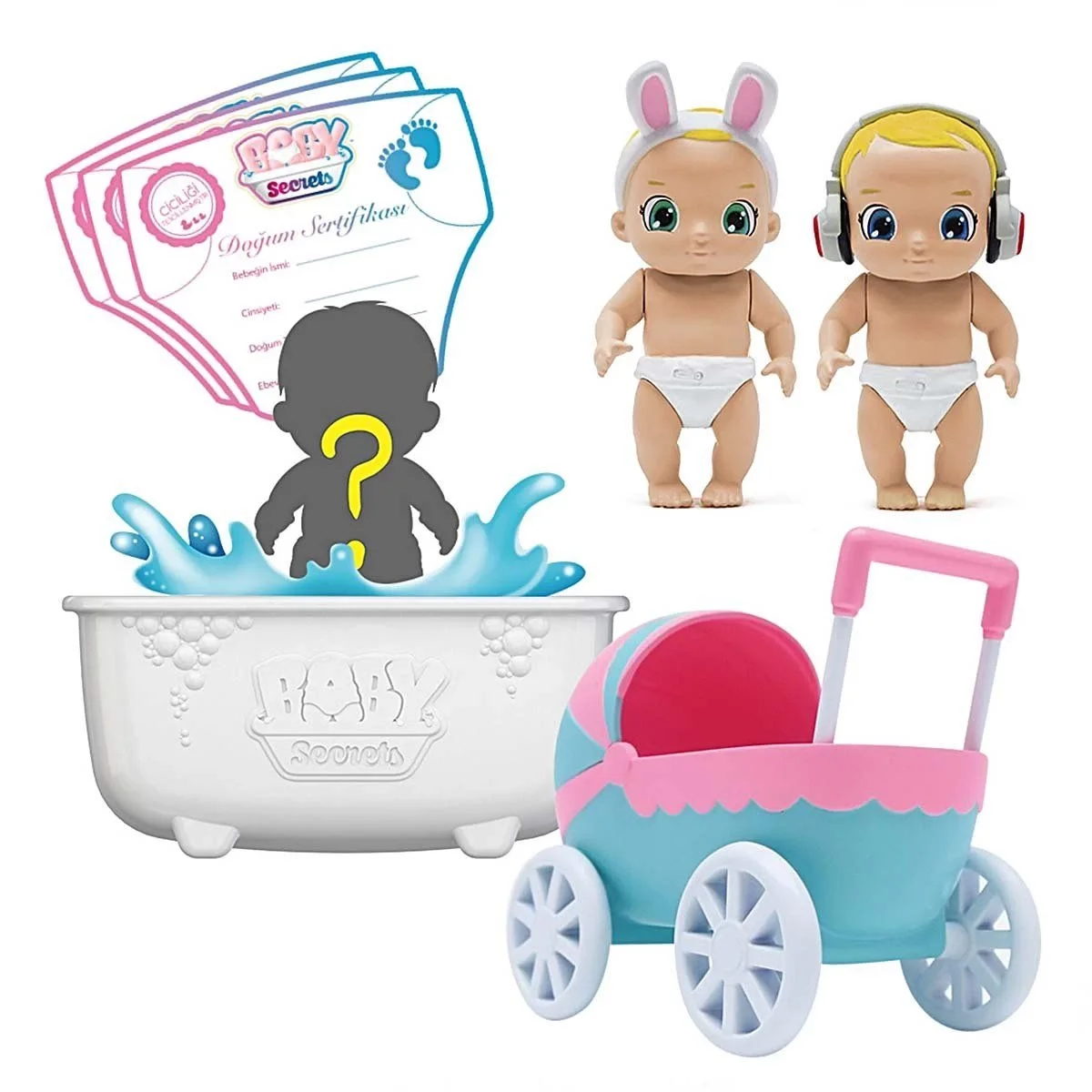 Baby Secrets Sürpriz Figür ve Bebek Arabası Seti BABY/76923