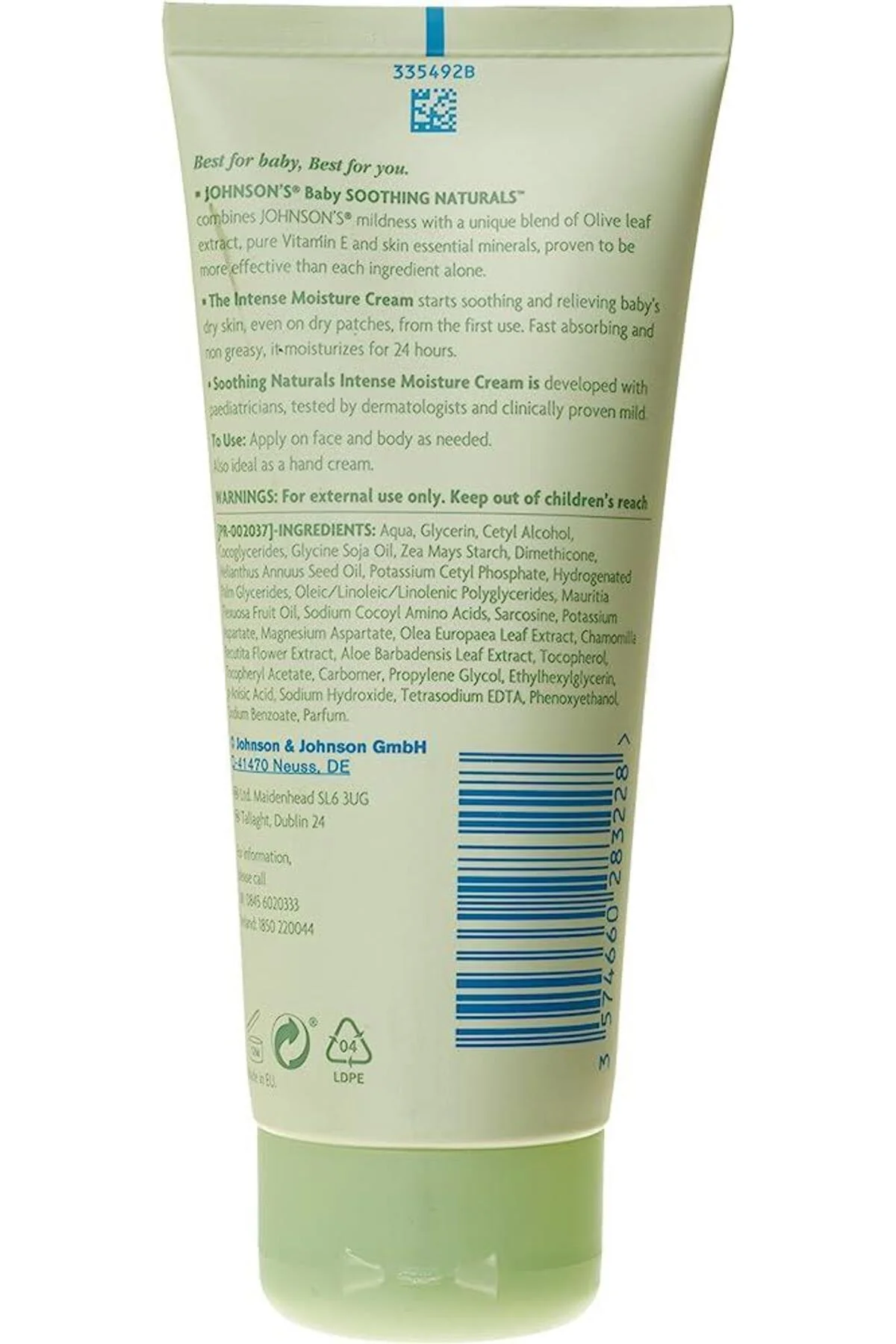 Baby Soothing Naturals 100 ml Yatıştırıcı Nemlendirici Krem - Görsel 2