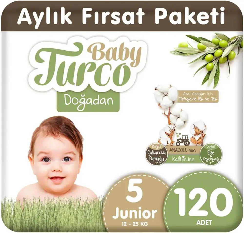 Baby Turco Doğadan 5 Numara Junıor 120 Adet BABYTUR5