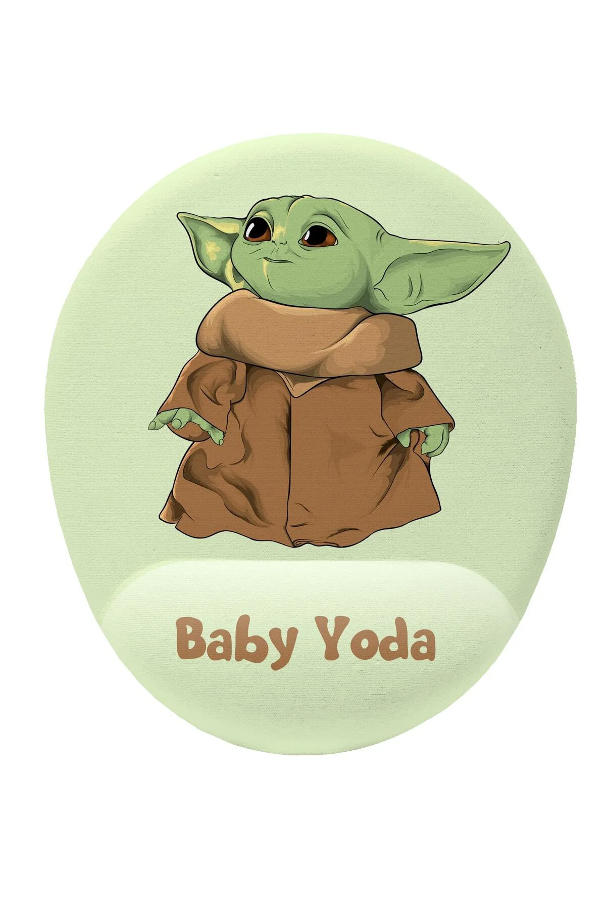 Baby Yoda Grogu Bilek Destekli Mouse Pad Ergonomik Kaymaz Taban M
