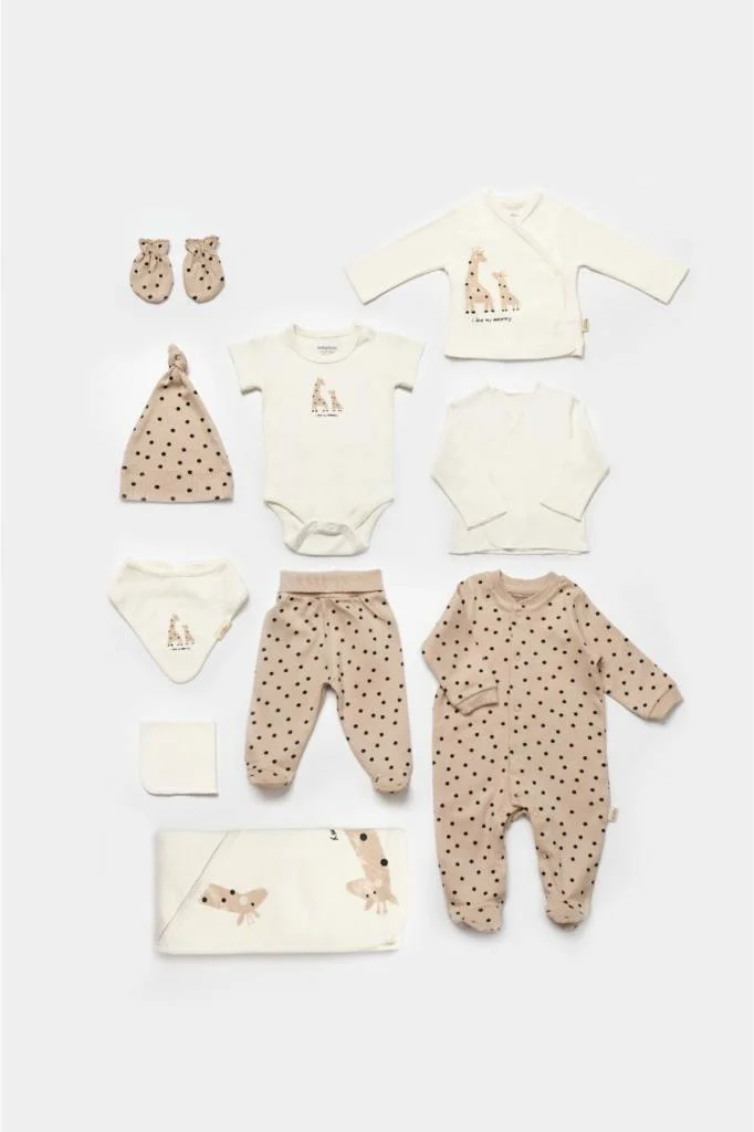 BabyCosy %100 Organik Pamuk 10'lu Kutulu Set Bebek Ve Yenidoğan Serisi 0-3 AY/56 cm Ekru CSY5112-EKR BabyCosy %100 Organik Pamuk 10'lu Kutulu Set Bebek Ve Yenidoğan Serisi 0-3 AY/56 cm Ekru CSY5112-EKR