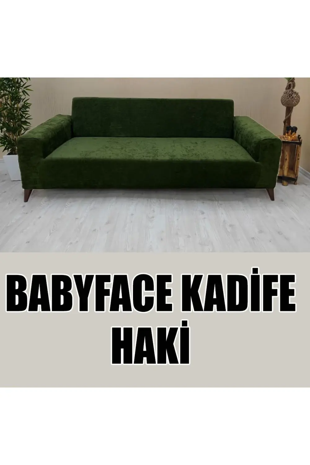 BABYFACE  KADİFE KUMAŞ 2 ADET ÜÇLÜ & ÇEKYAT- 2 ADET TEKLİ SET KOL