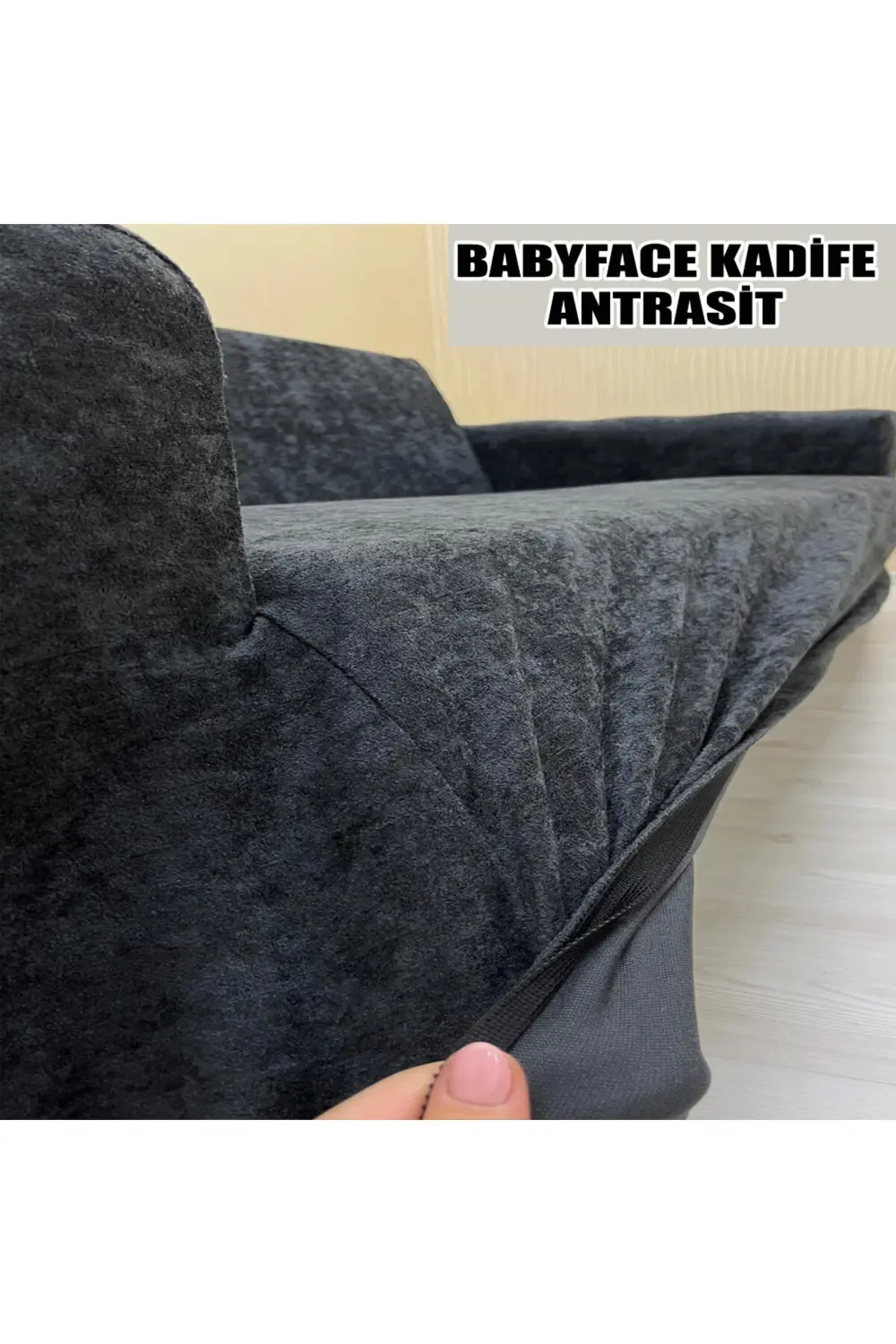 BABYFACE KADİFE KUMAŞ TEKLİ KOLTUK & BERJER KOLTUK KILIFI