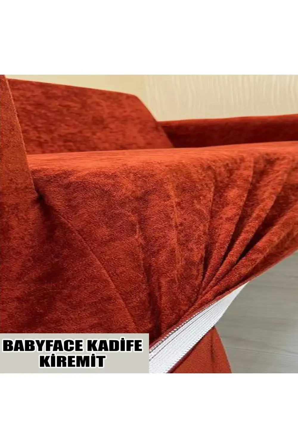 BABYFACE KADİFE KUMAŞ ÜÇLÜ & ÇEKYAT KOLTUK KILIFI