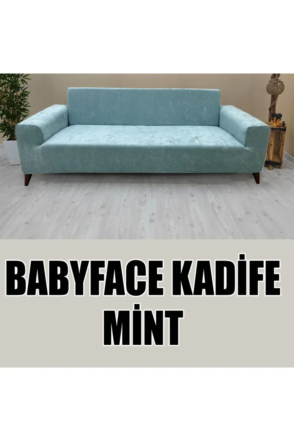 BABYFACE KADİFE KUMAŞ ÜÇLÜ & ÇEKYAT KOLTUK KILIFI