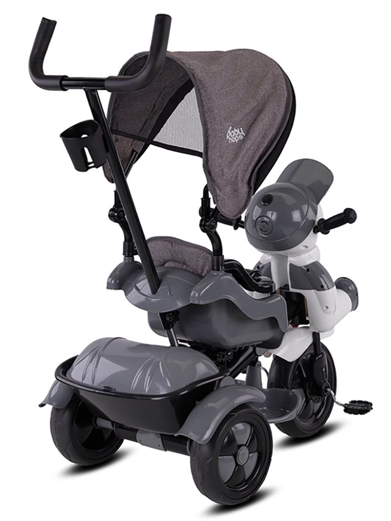 Just Cheap Store Babyhope 125 Yupi Triycle 3 Tekerli Kontrollü Bisiklet (Gri) Gri