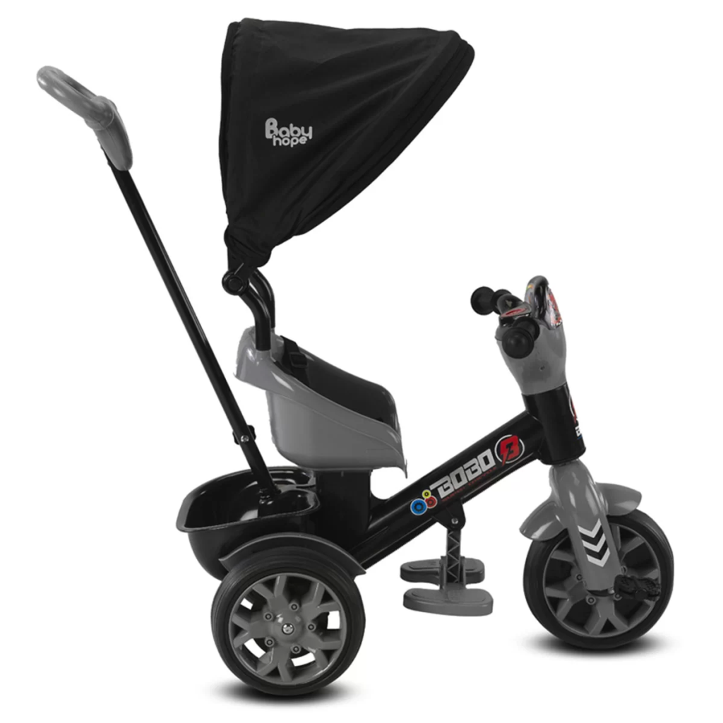 Babyhope Bobo Speed Tenteli Bisiklet Gri Babyhope Bobo Speed Tenteli Bisiklet Gri