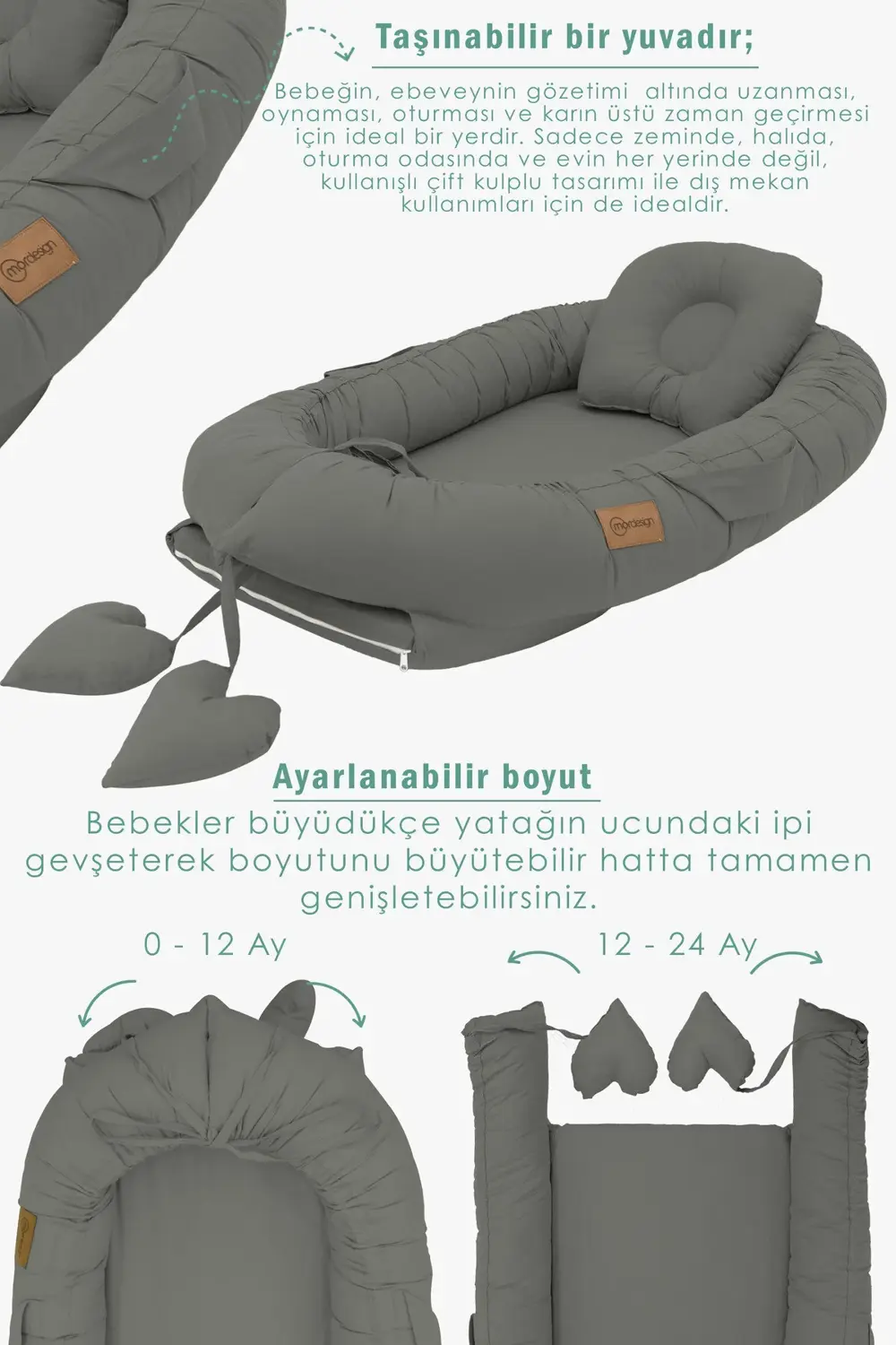 Babynest Ortopedik Bebek Yatağı, Anne Yanı Bebek Yatağı, Ergonomi