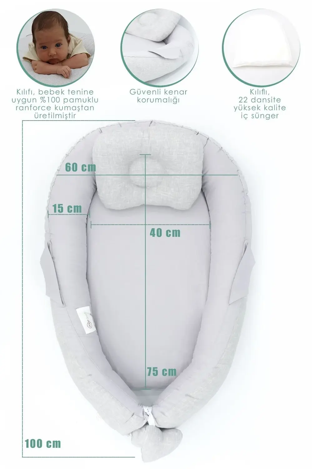 Babynest Ortopedik Bebek Yatağı, Anne Yanı Bebek Yatağı, Ergonomi