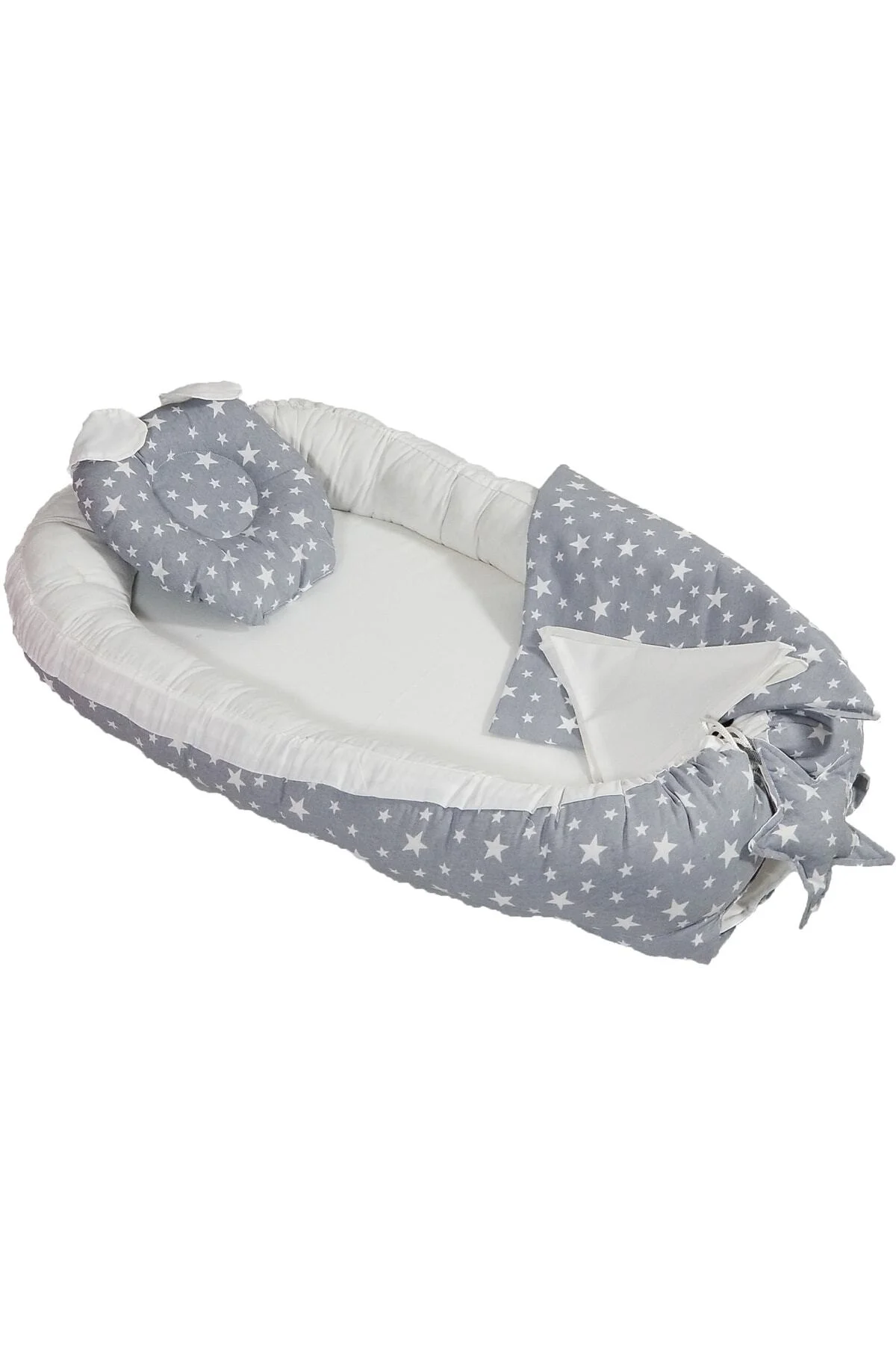 Babynest Puset Içi Set Araba Minderi Emzirme Örtüsü Ve Minderi Be