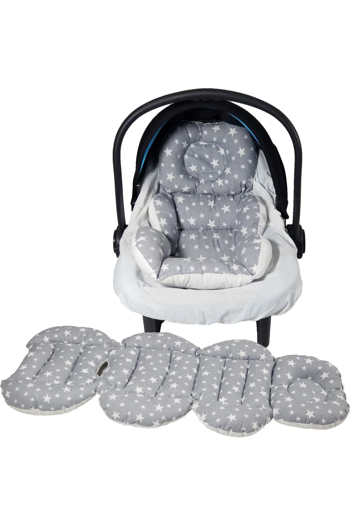 Babynest Puset Içi Set Araba Minderi Emzirme Örtüsü Ve Minderi Be