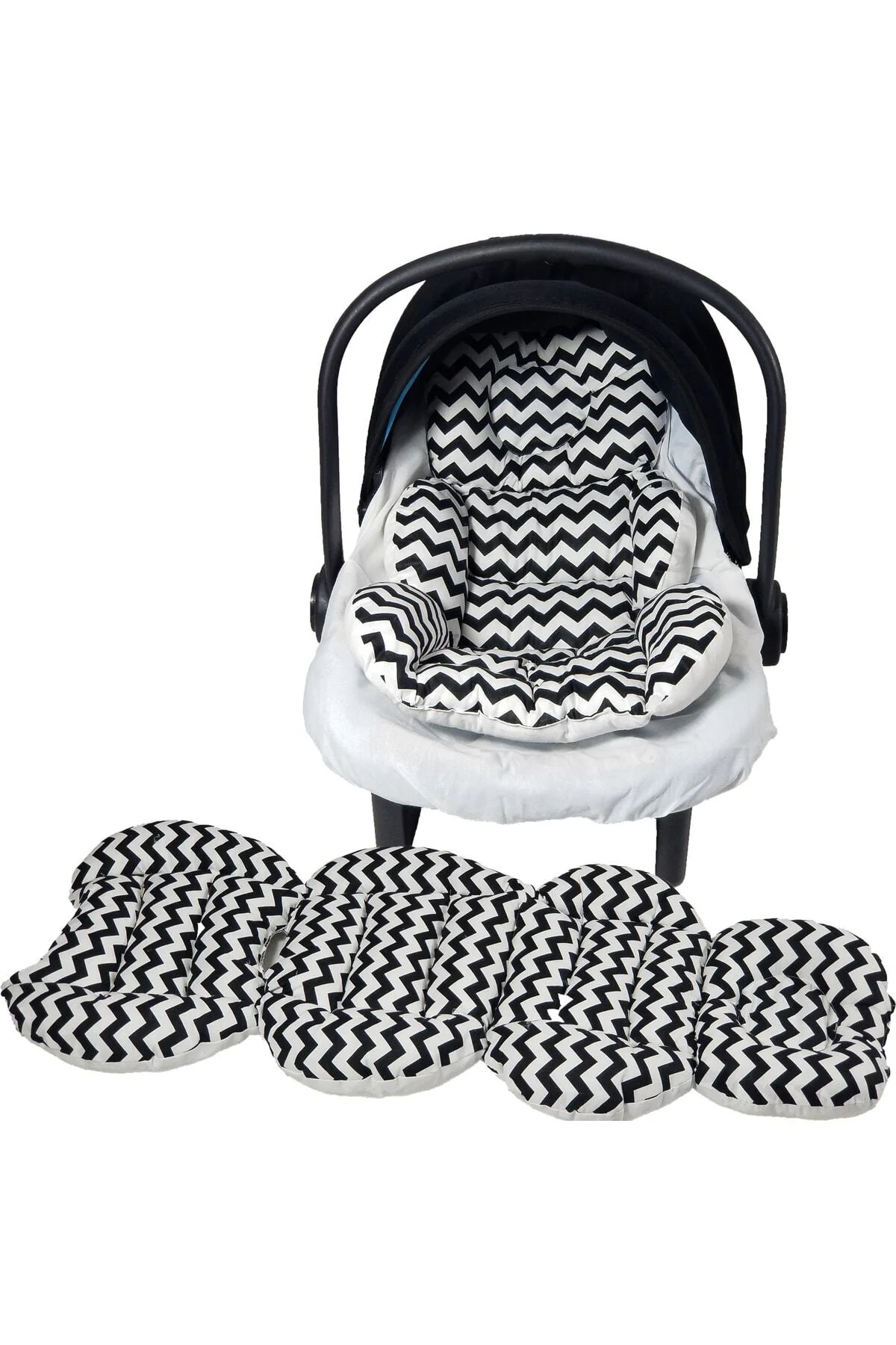 Babynest Puset Içi Set Araba Minderi Emzirme Örtüsü Ve Minderi Be