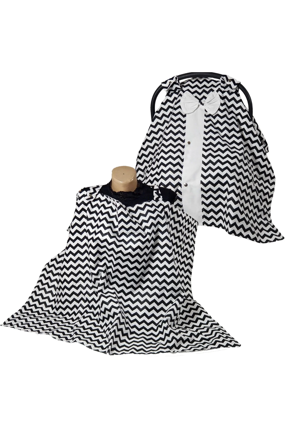 Babynest Puset Içi Set Araba Minderi Emzirme Örtüsü Ve Minderi Be