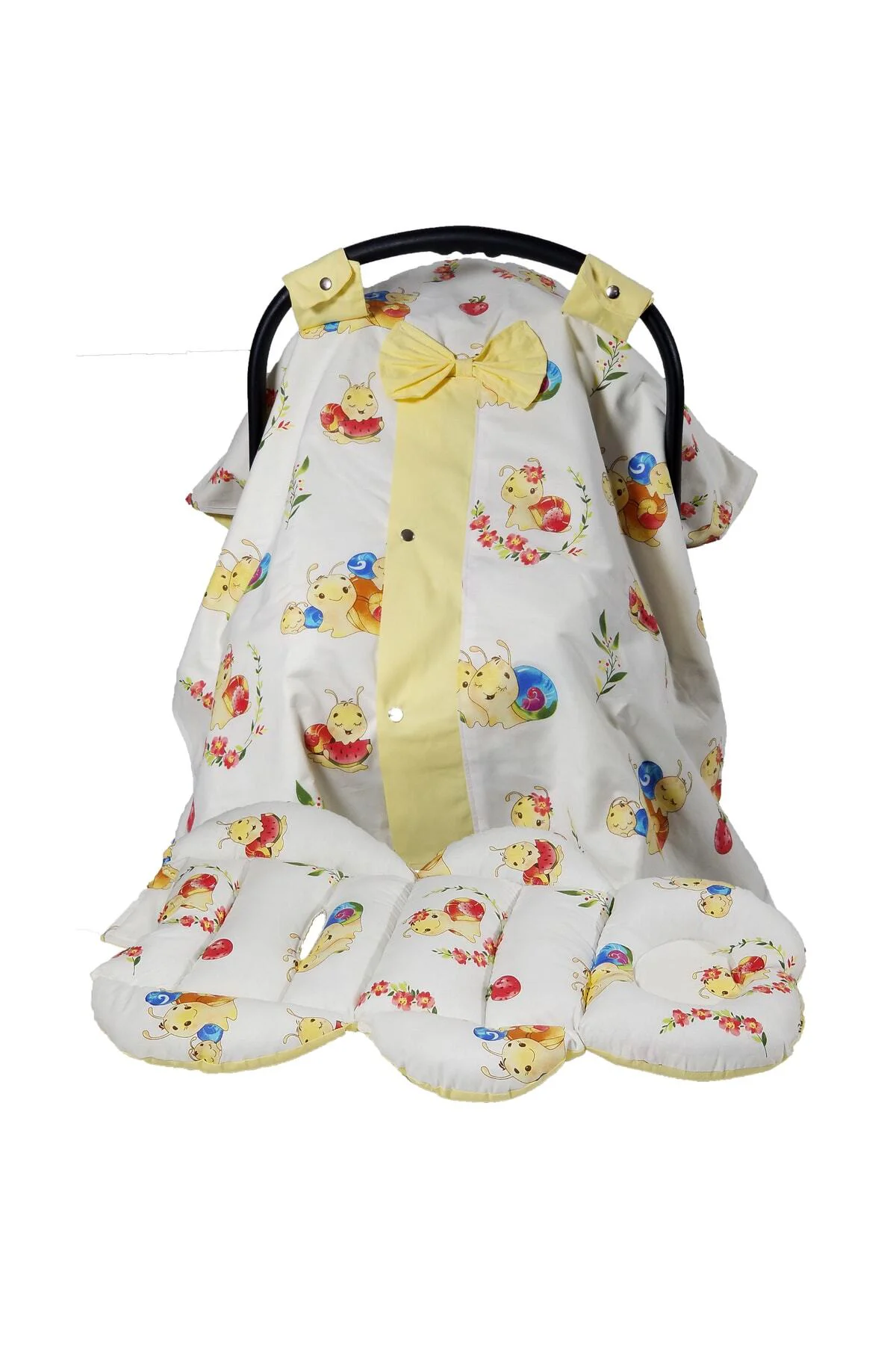 Babynest Puset Örtüsü Ortopedik Puset Minderi Ve Araba Minderi Em