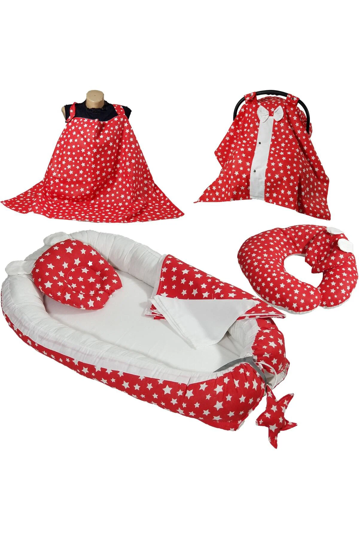 Babynest Puset Örtüsü Ortopedik Puset Minderi Ve Araba Minderi Em