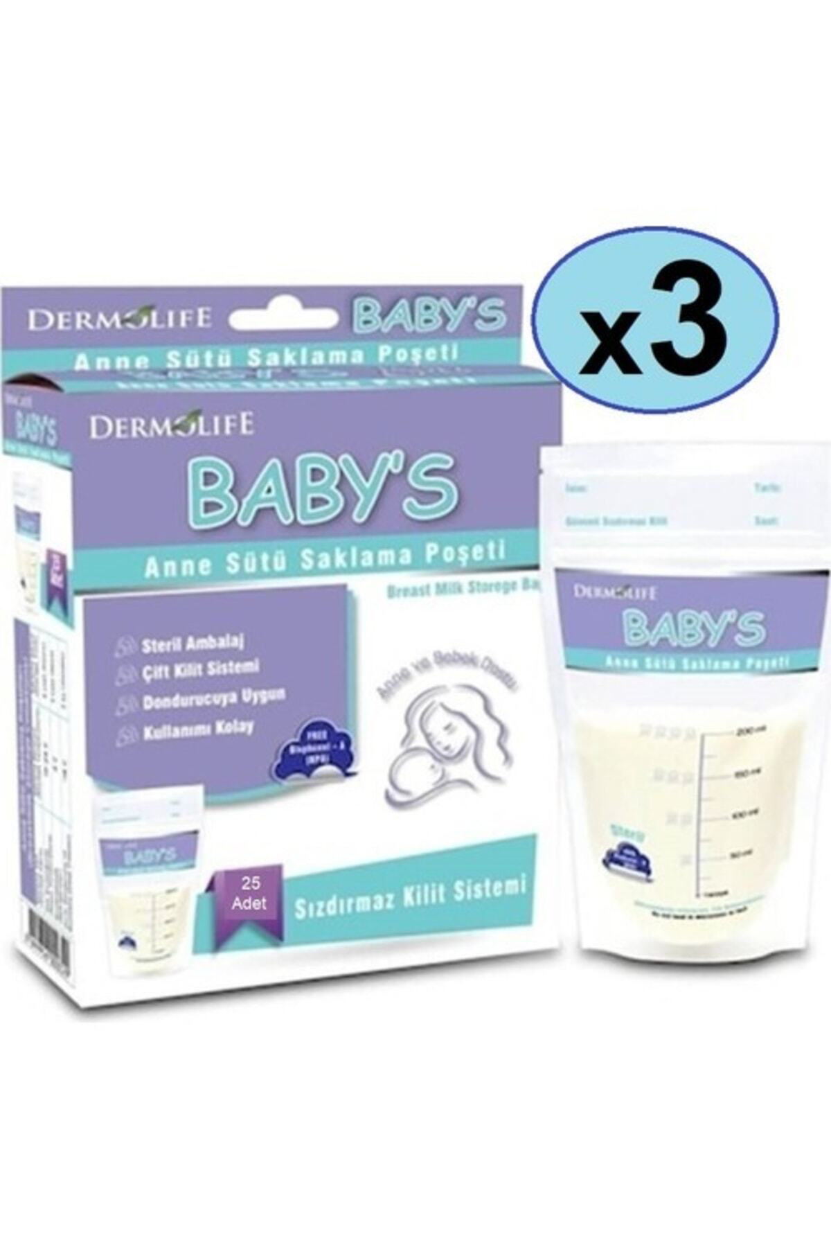 Baby's Anne Sütü Saklama Poşeti 20 Adet 3'lü