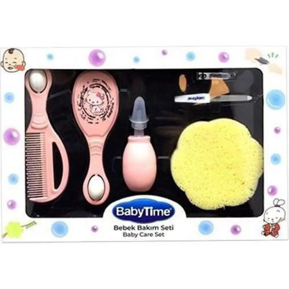 Babytime Bebek Bakım Seti - Pembe