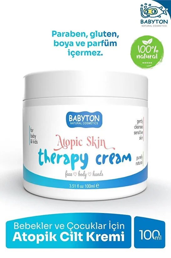 Babyton Bebekler ve Çocuklar İçin Atopik Cilt Kremi 100 ml Babyton Bebekler ve Çocuklar İçin Atopik Cilt Kremi 100 ml