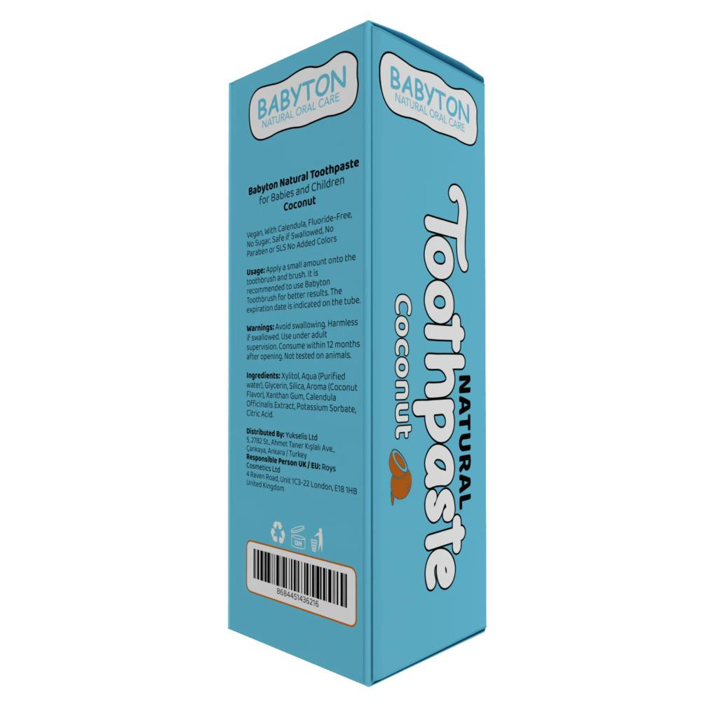 Babyton Organik Doğal Hindistan Cevizi Aromalı Diş Macunu 50 Gr Babyton Organik Doğal Hindistan Cevizi Aromalı Diş Macunu 50 Gr