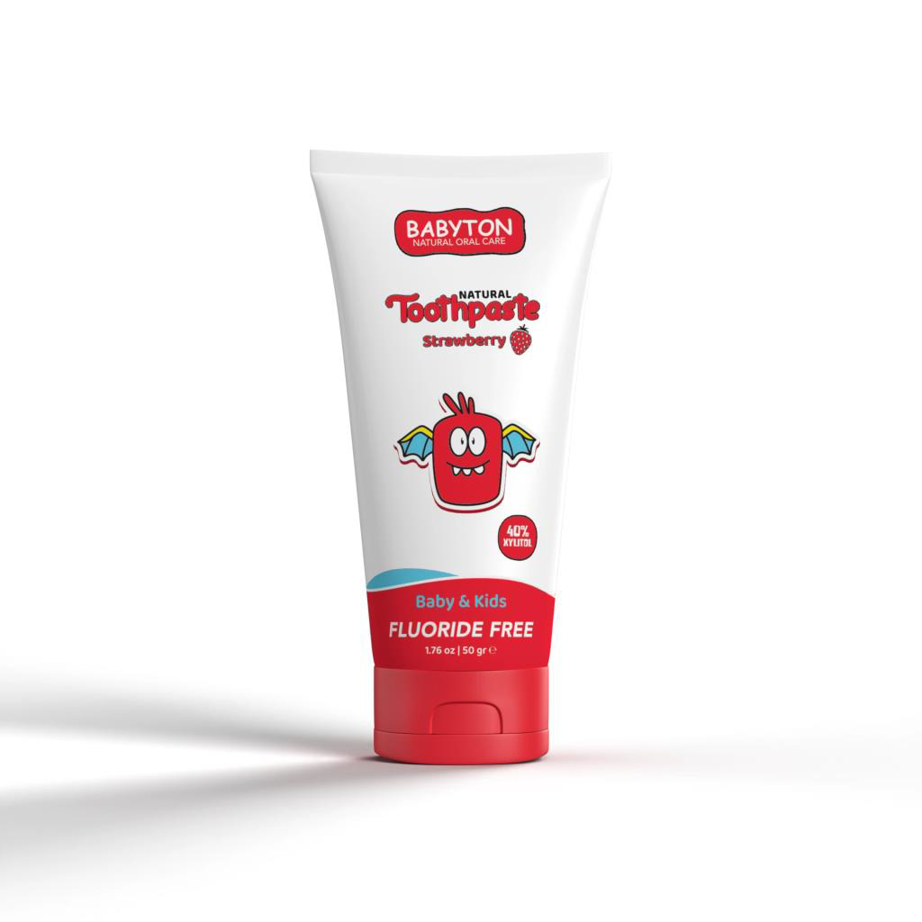 Babyton Organik Doğal Çilek Aromalı Diş Macunu 50 Gr Babyton Organik Doğal Çilek Aromalı Diş Macunu 50 Gr