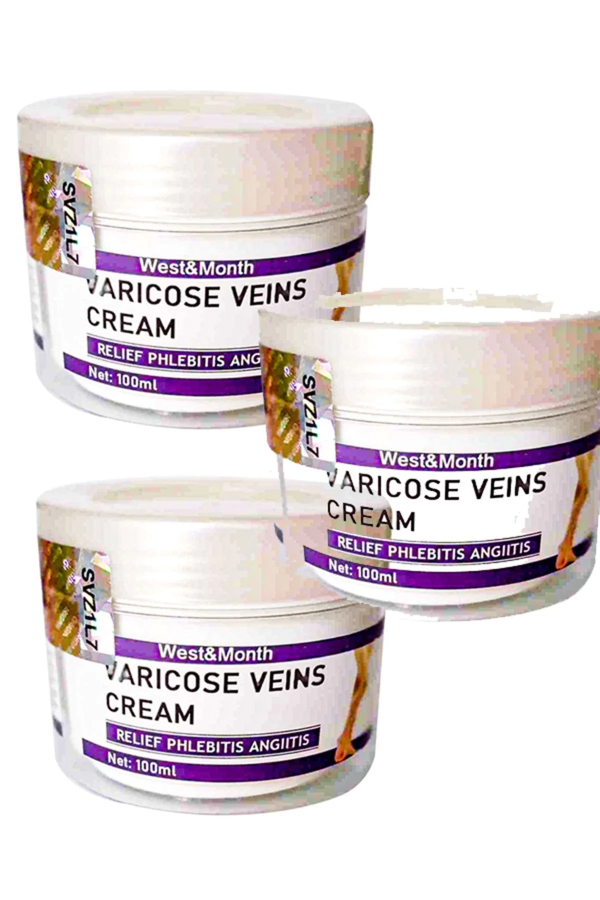 Bacak Bakım Kremi - Varikoz Vein Kremi 100 ml x 3 Adet | Toparlayıcı Etki