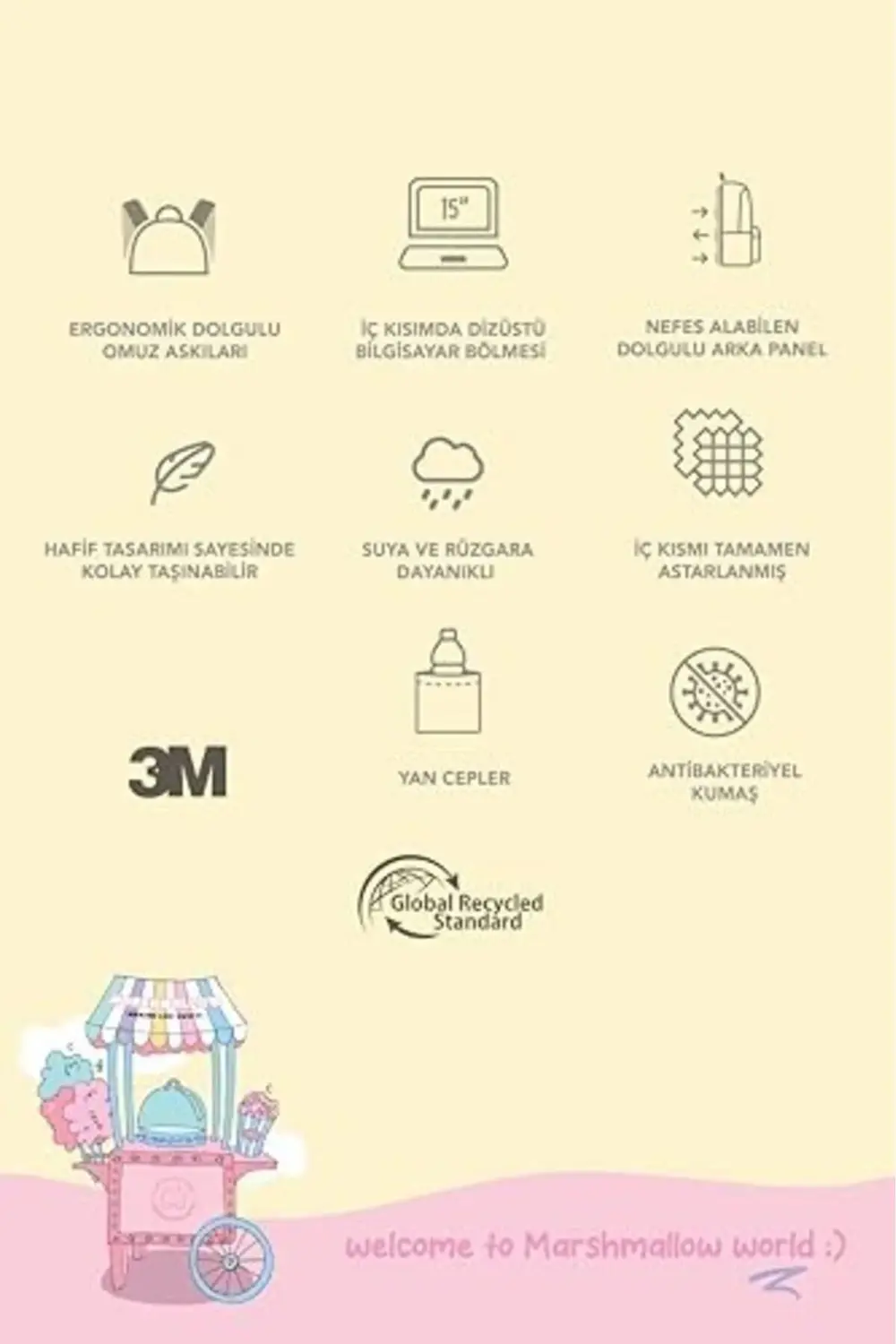 BACKPACK DREAMY SIRT ÇANTASI 395519