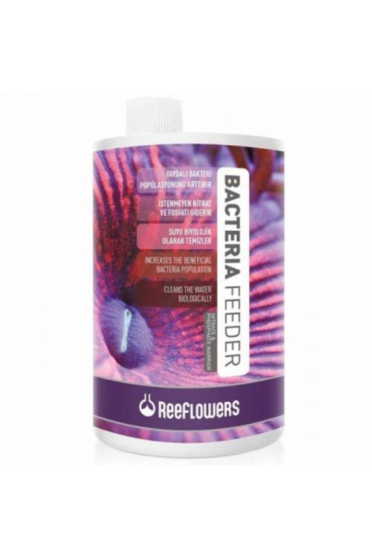 Bacteria Feeder 1000 ml Skt:12/2026 Tatlı ve Tuzlu Su bakteri Baş