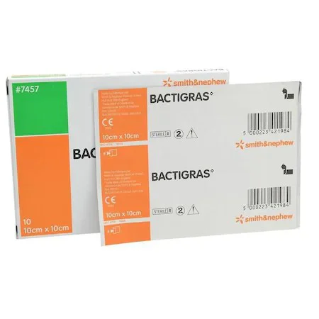 Bactigras İlaçlı Gazlı Pansuman - 10x10 cm Steril - Yanık ve Kesik Bakımı