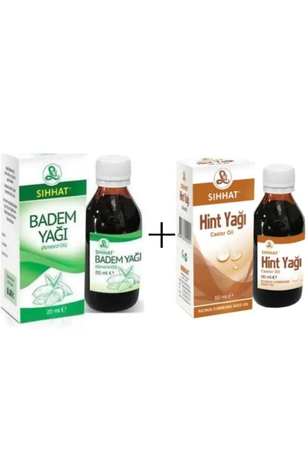 Badem Yağı(20ml) + Hint Yağı (50ml)