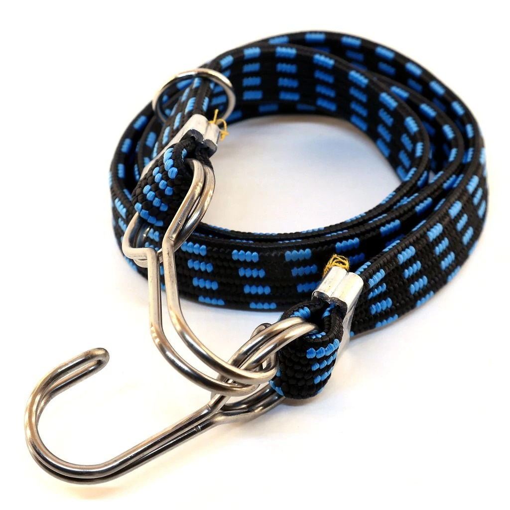 Alkan Mb Bagaj Lastiği Kalın Çelik Kancalı 15Mmx5mmx100mm A Kalite Mavi