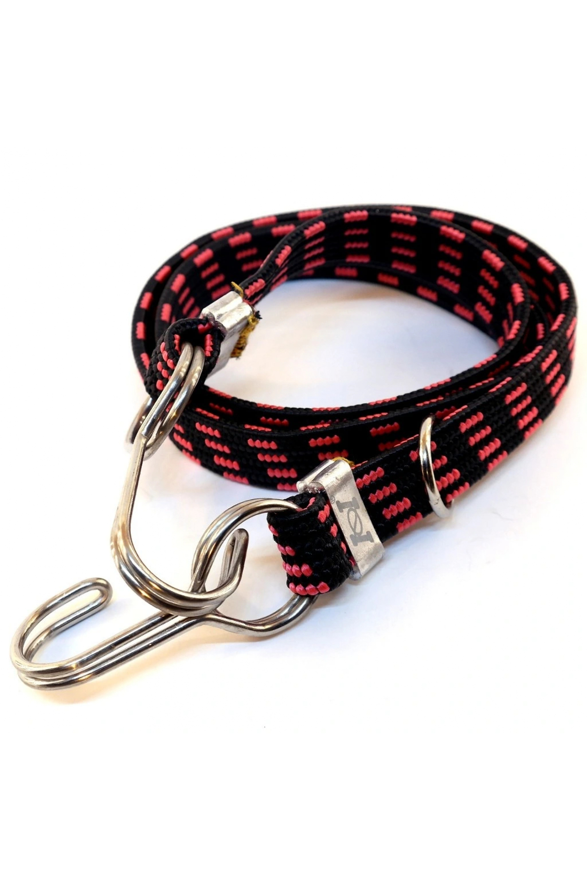 Bagaj Lastiği Kalın Çelik Kancalı 15mmx5mmx100mm A Kalite Kırmızı