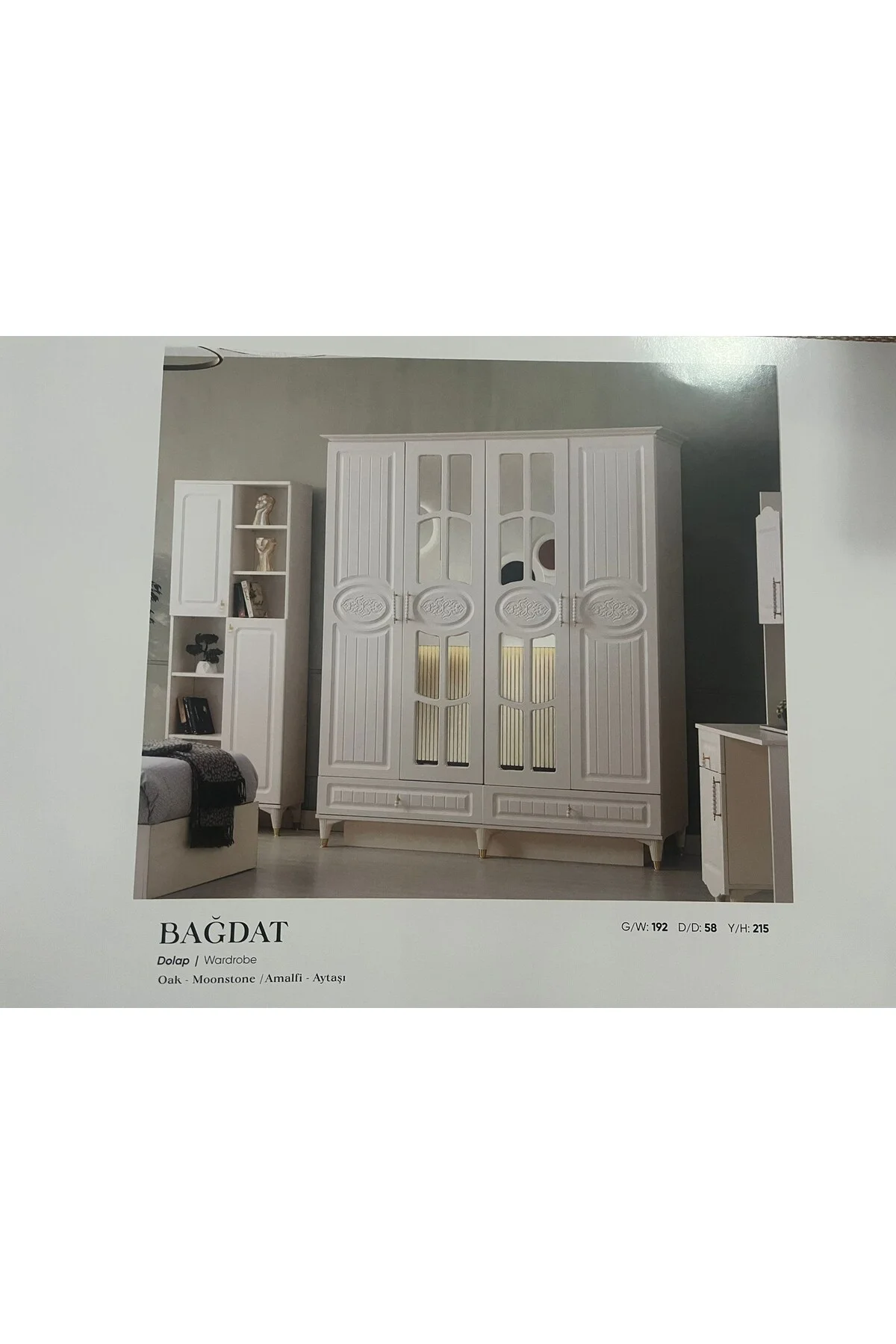 BAĞDAT MDF 4 KAPILI DOLAP Fiyatı, Yorumları ve Özellikleri