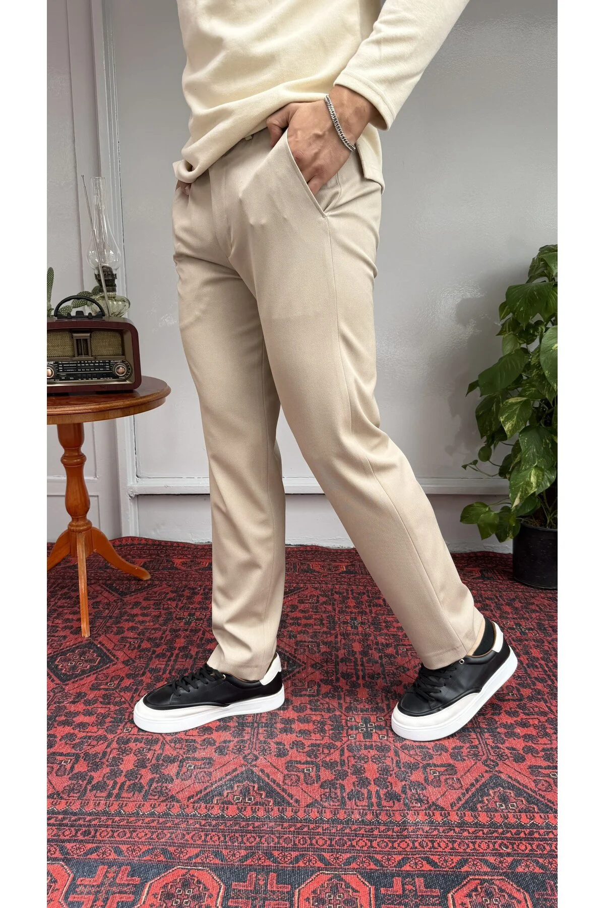Baggy Fit Kumaş Pantolon
