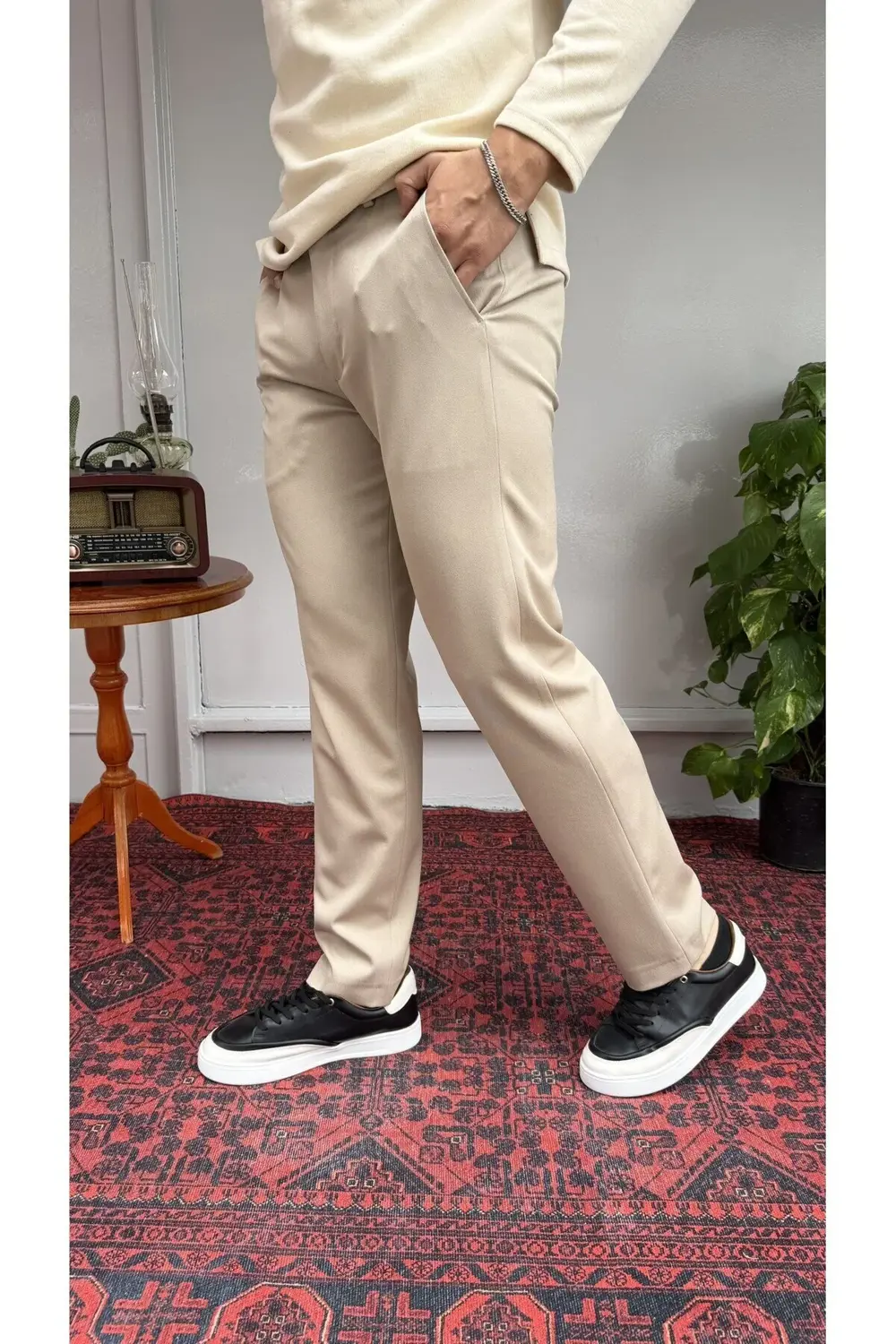 Baggy Fit Kumaş Pantolon