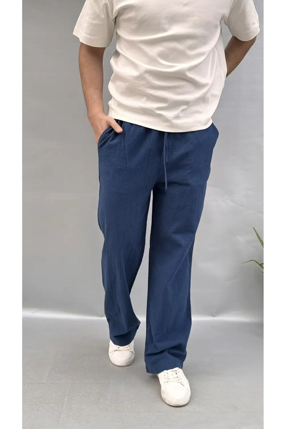 Baggy Keten Pantolon