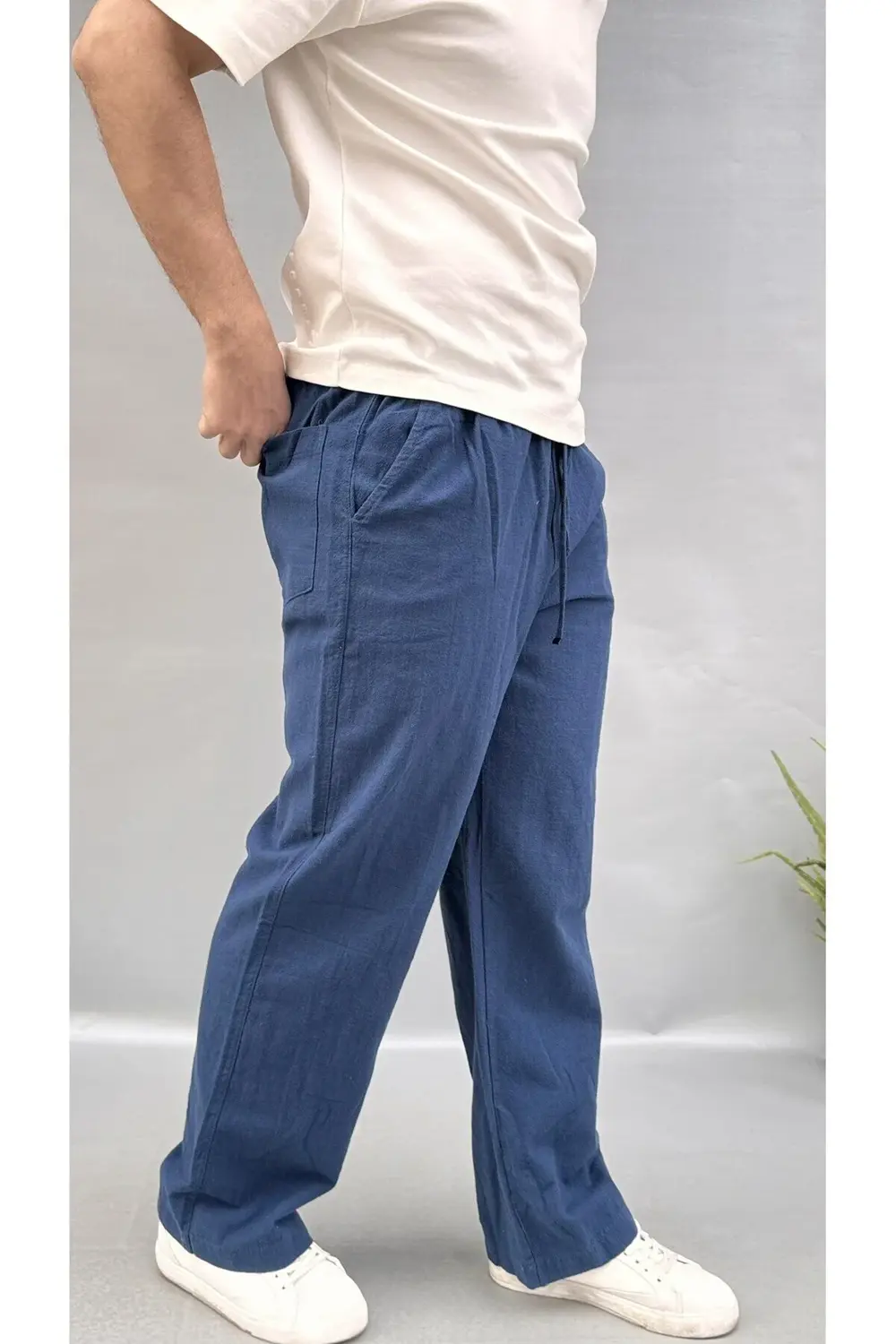 Baggy Keten Pantolon