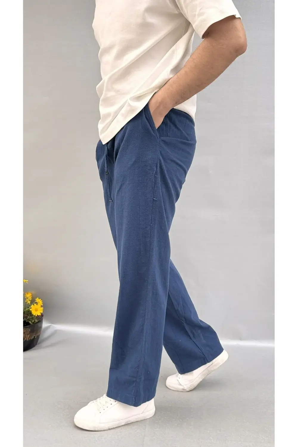 Baggy Keten Pantolon