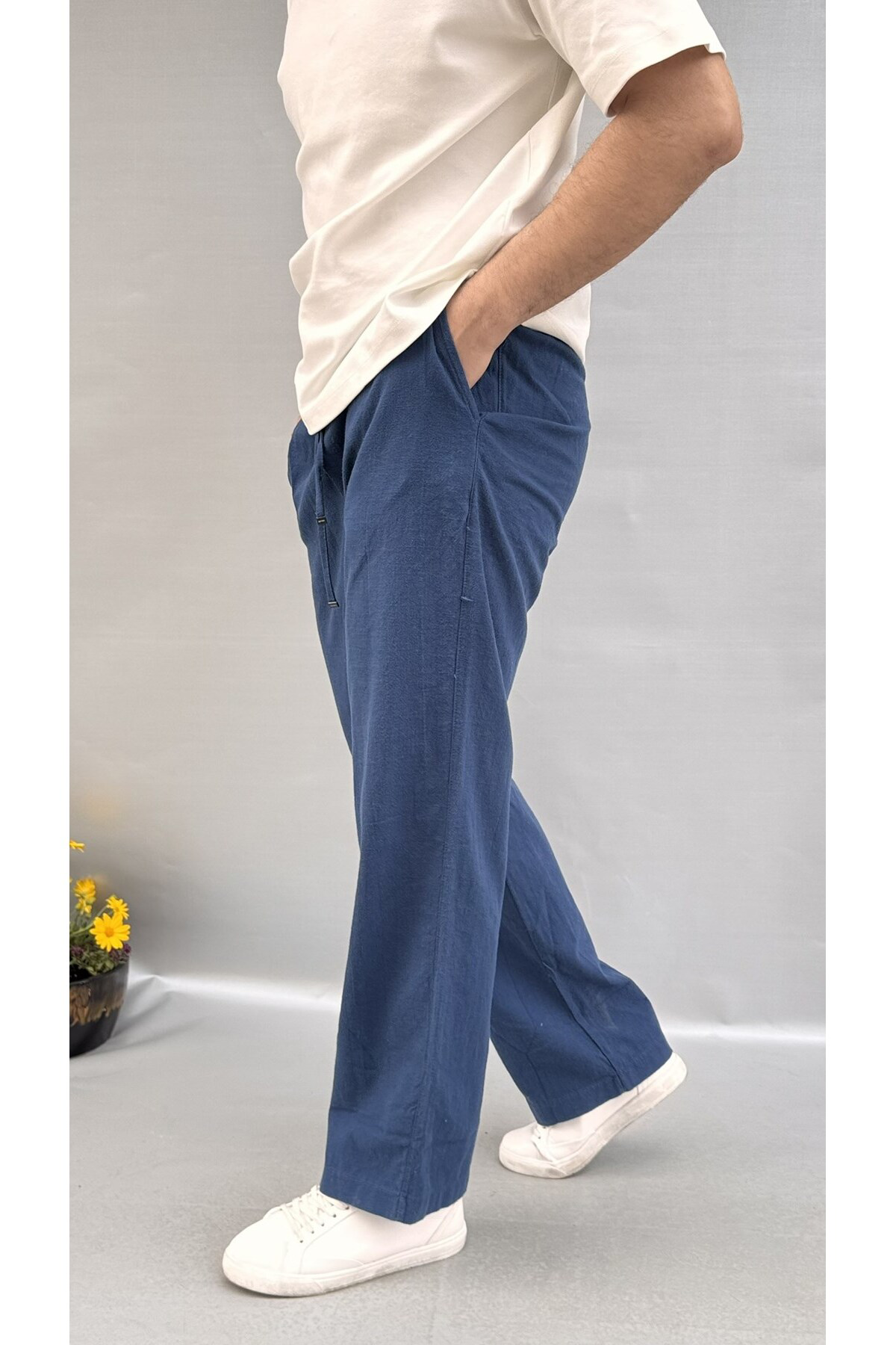 Casualmen32 Baggy Keten Pantolon