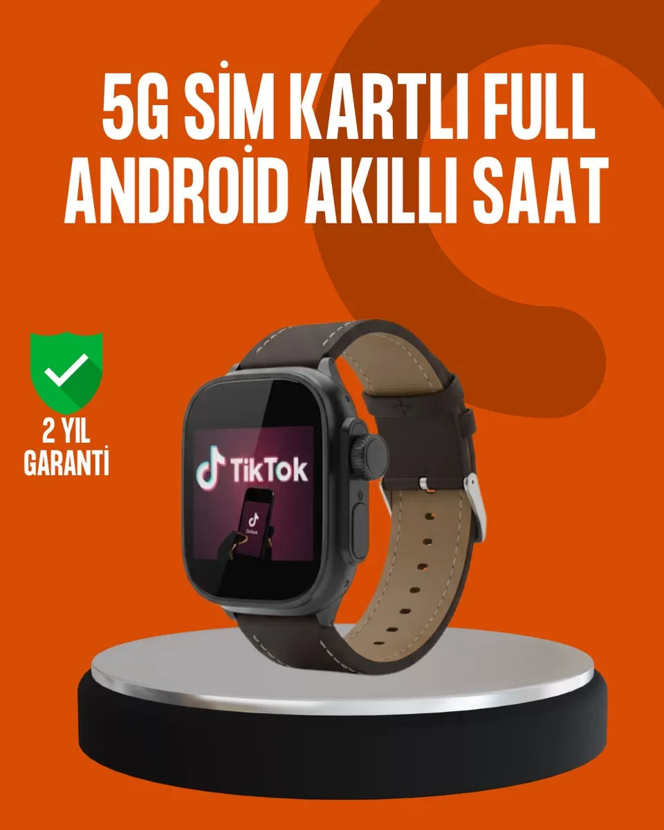 Bağımsız SIM Kartlı Akıllı Saat AMOLED Ekran Android Sistem