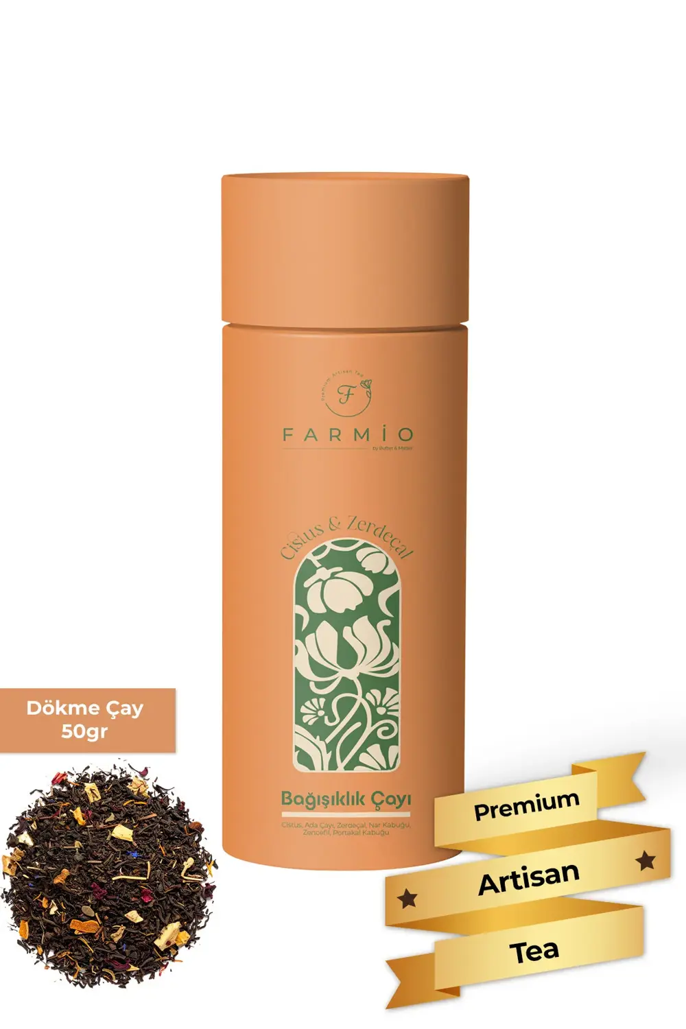 BAĞIŞIKLIK ÇAYI – 50gr – Cistus, Adaçayı, Zencefil, Nar, Portakal