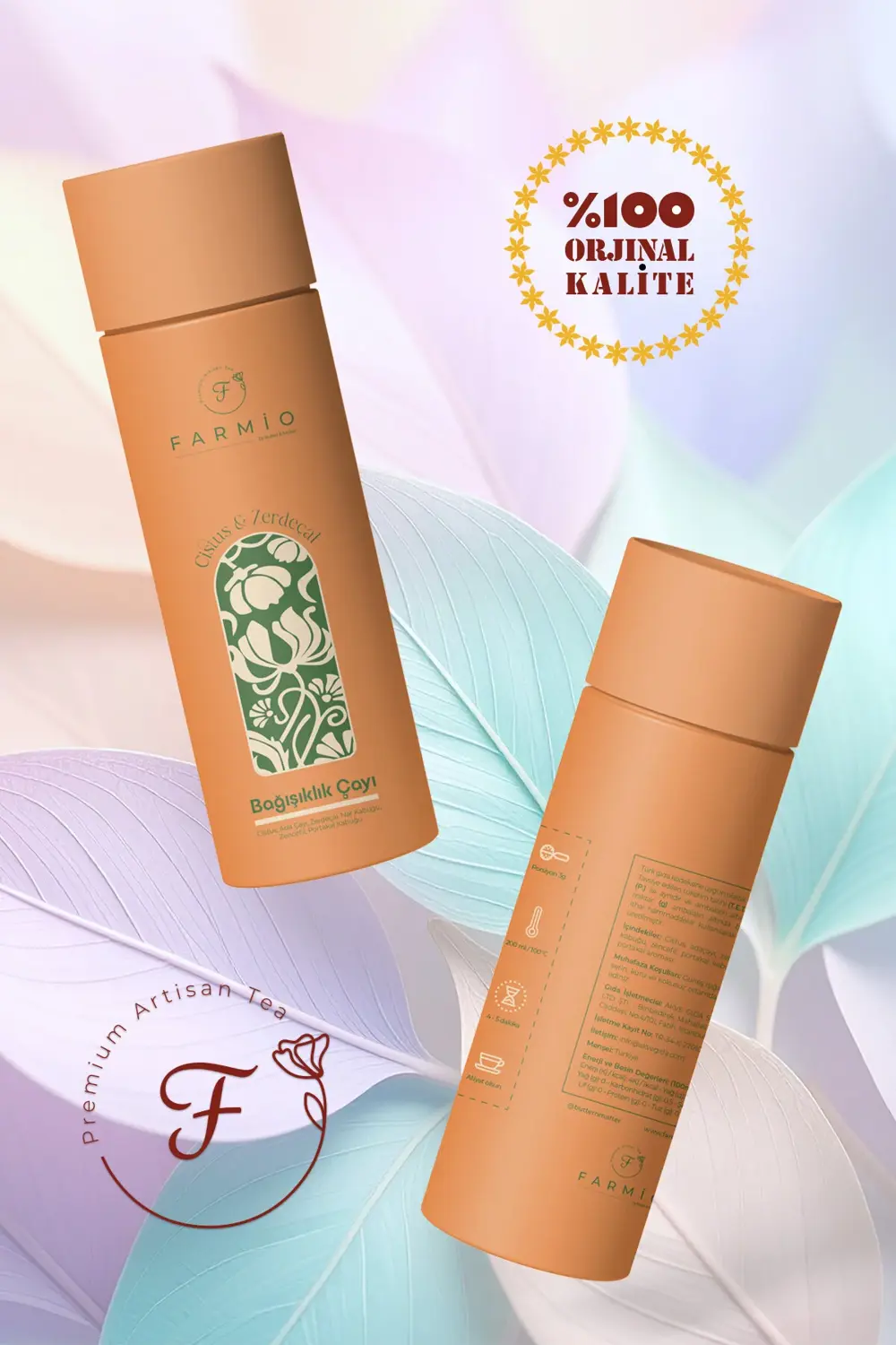 BAĞIŞIKLIK ÇAYI – 50gr – Cistus, Adaçayı, Zencefil, Nar, Portakal