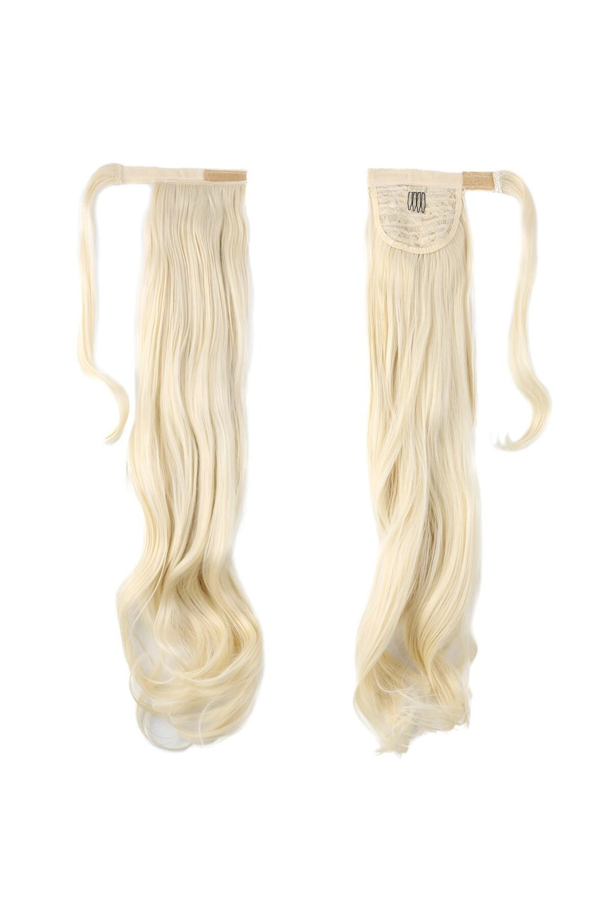 Fantaziatölyesi Bağlamalı Dalgalı At Kuyruğu / Platin