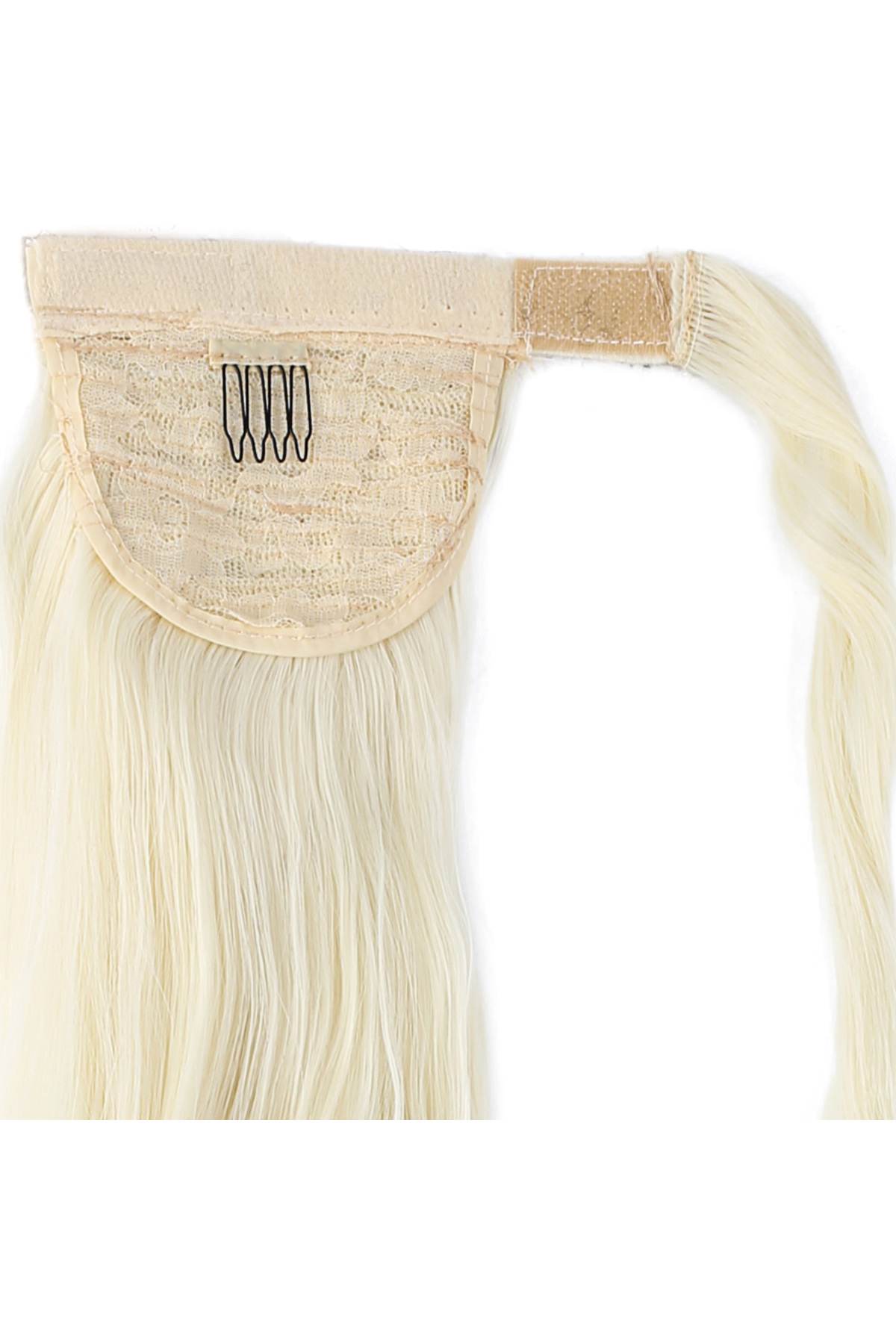 Fantaziatölyesi Bağlamalı Dalgalı At Kuyruğu - Açık Platin